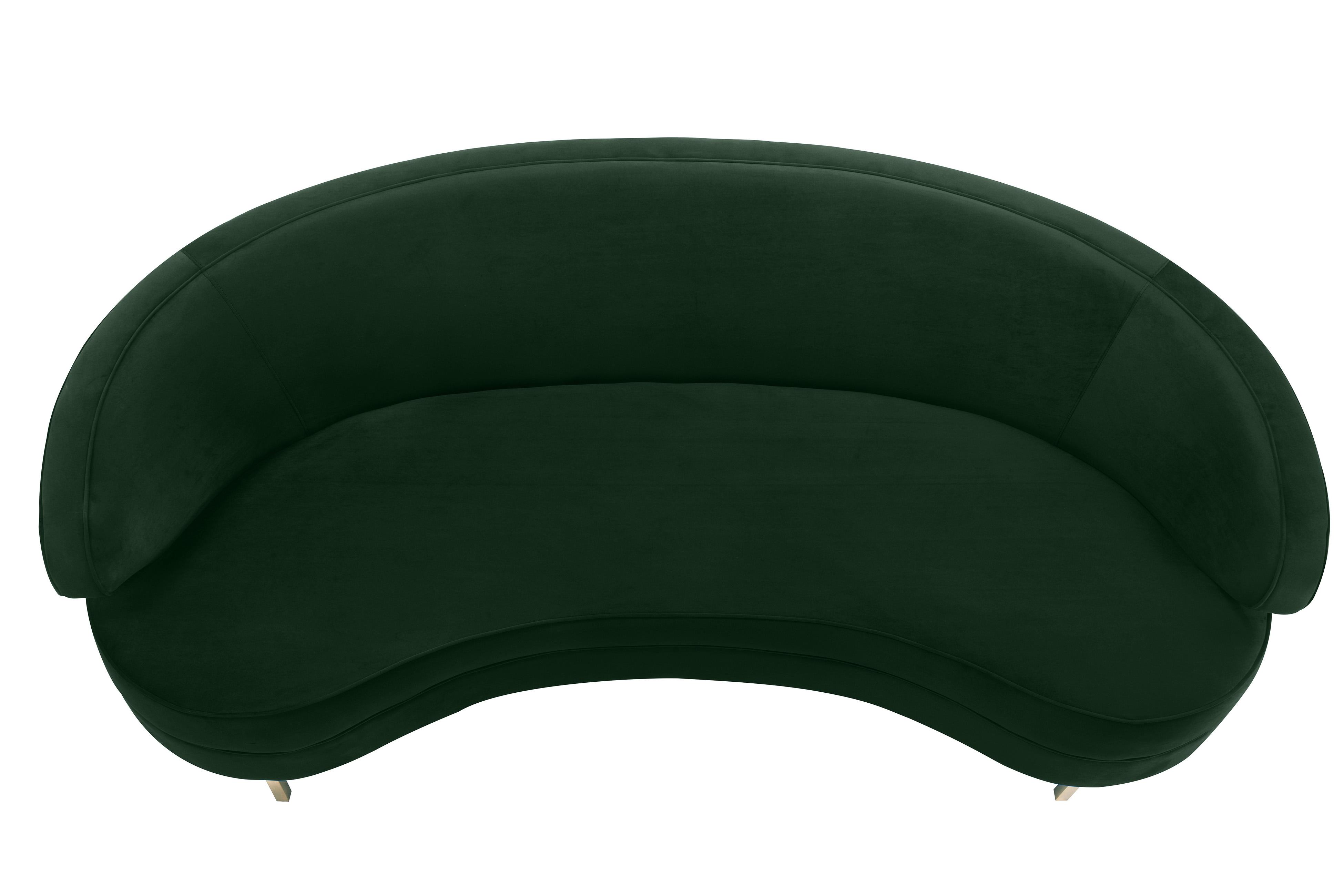 Baila Forest Green Velvet Sofa