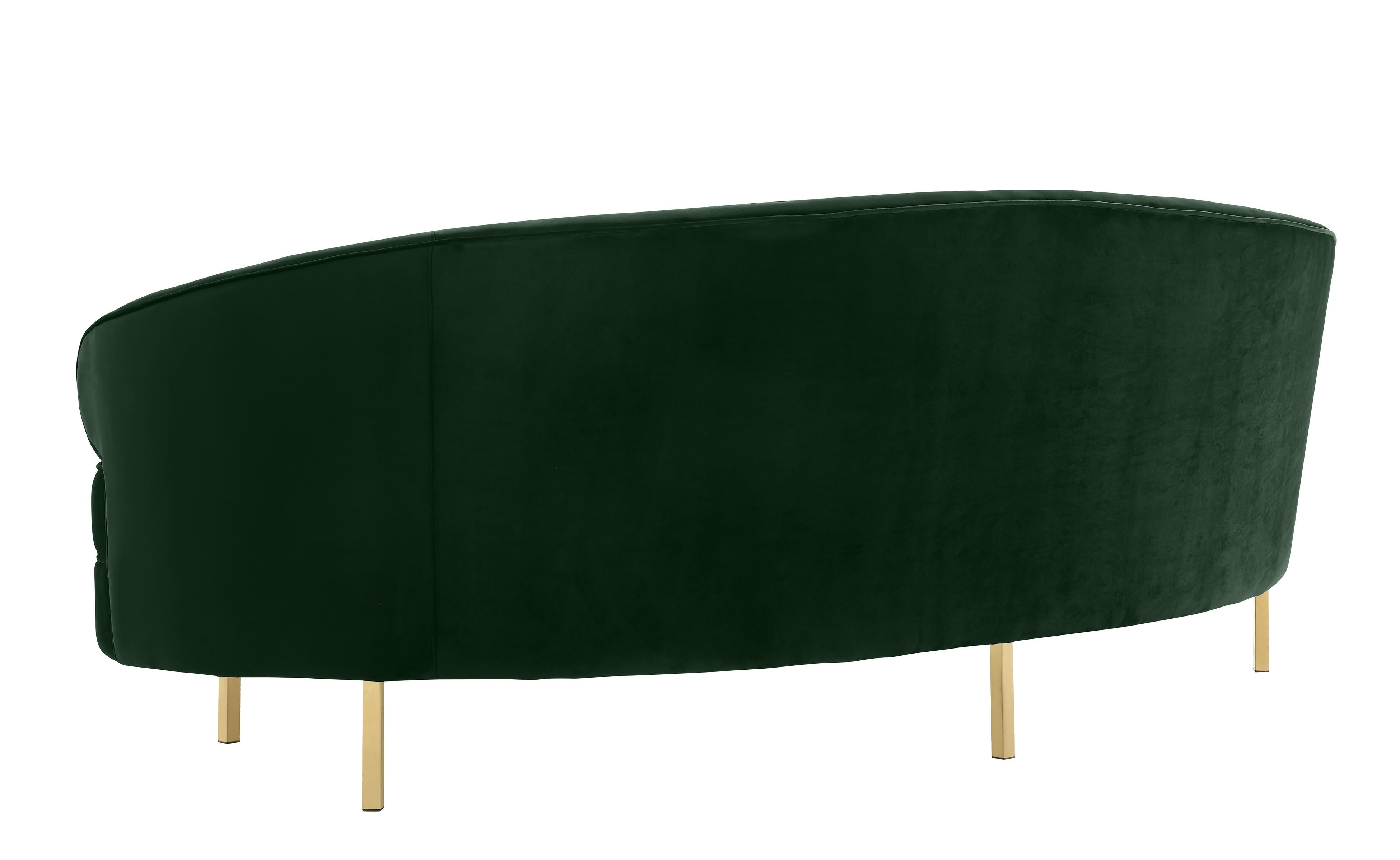 Baila Forest Green Velvet Sofa