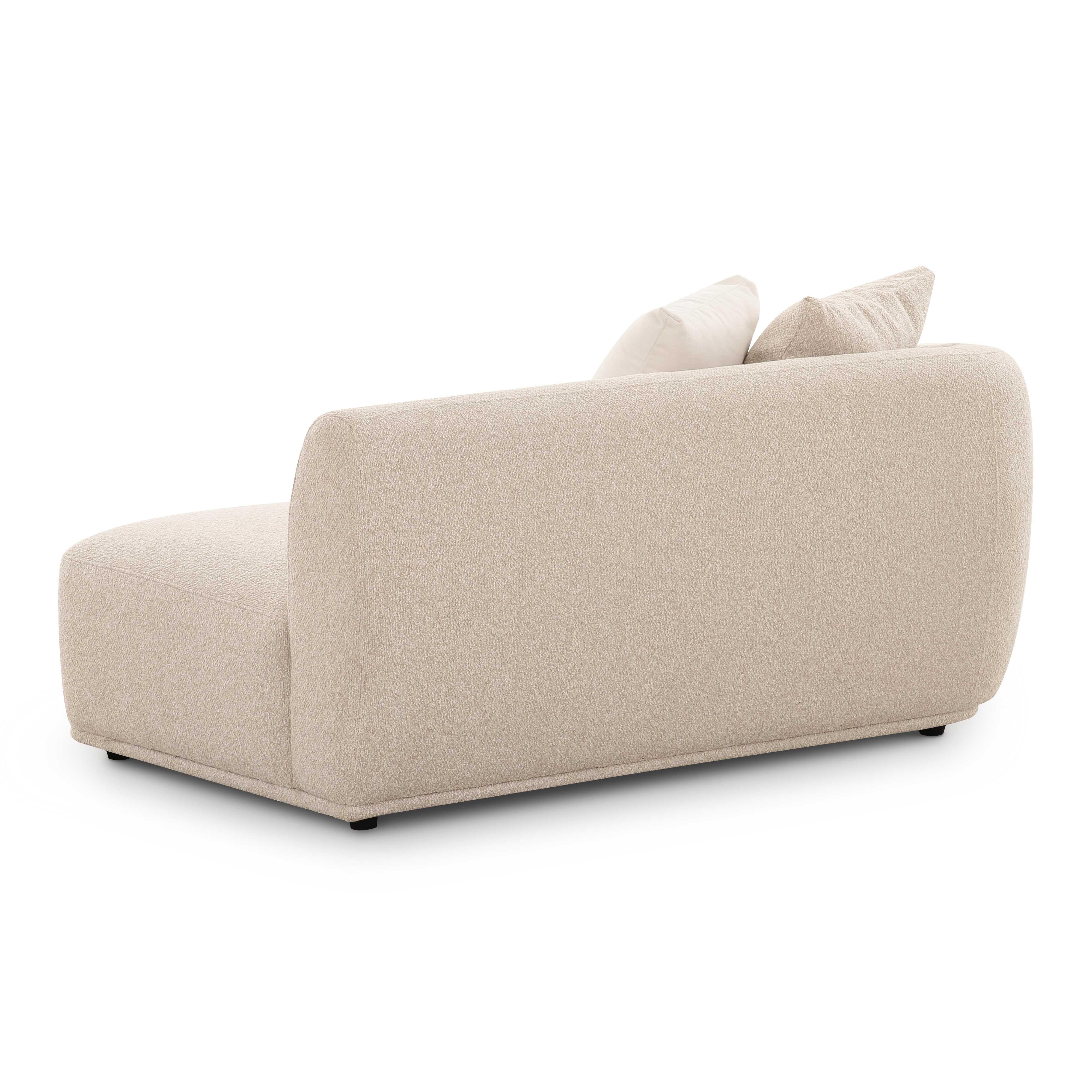 Sylvie Cream Boucle Left Arm 2-Seater Loveseat