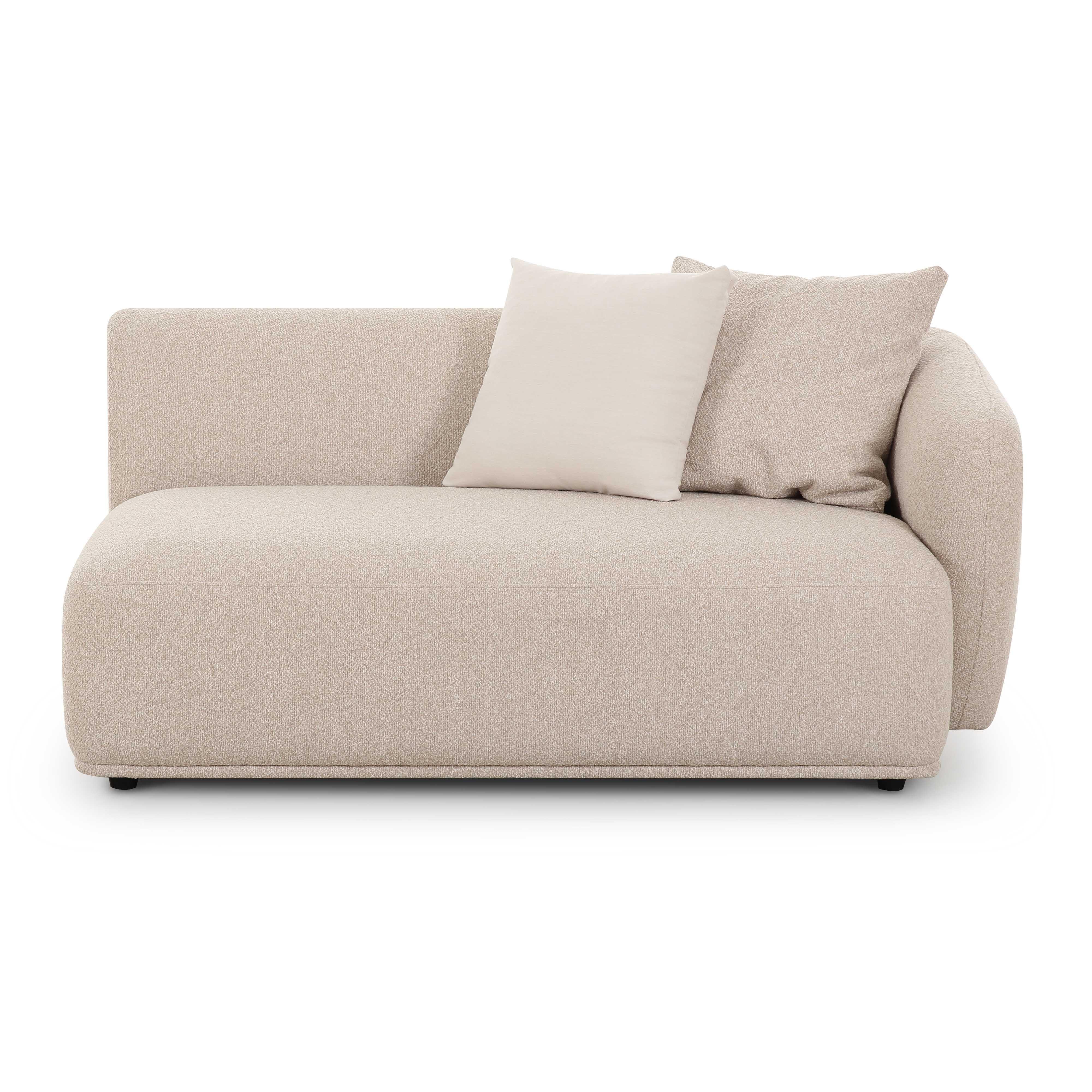 Sylvie Cream Boucle Right Arm 2-Seater Loveseat