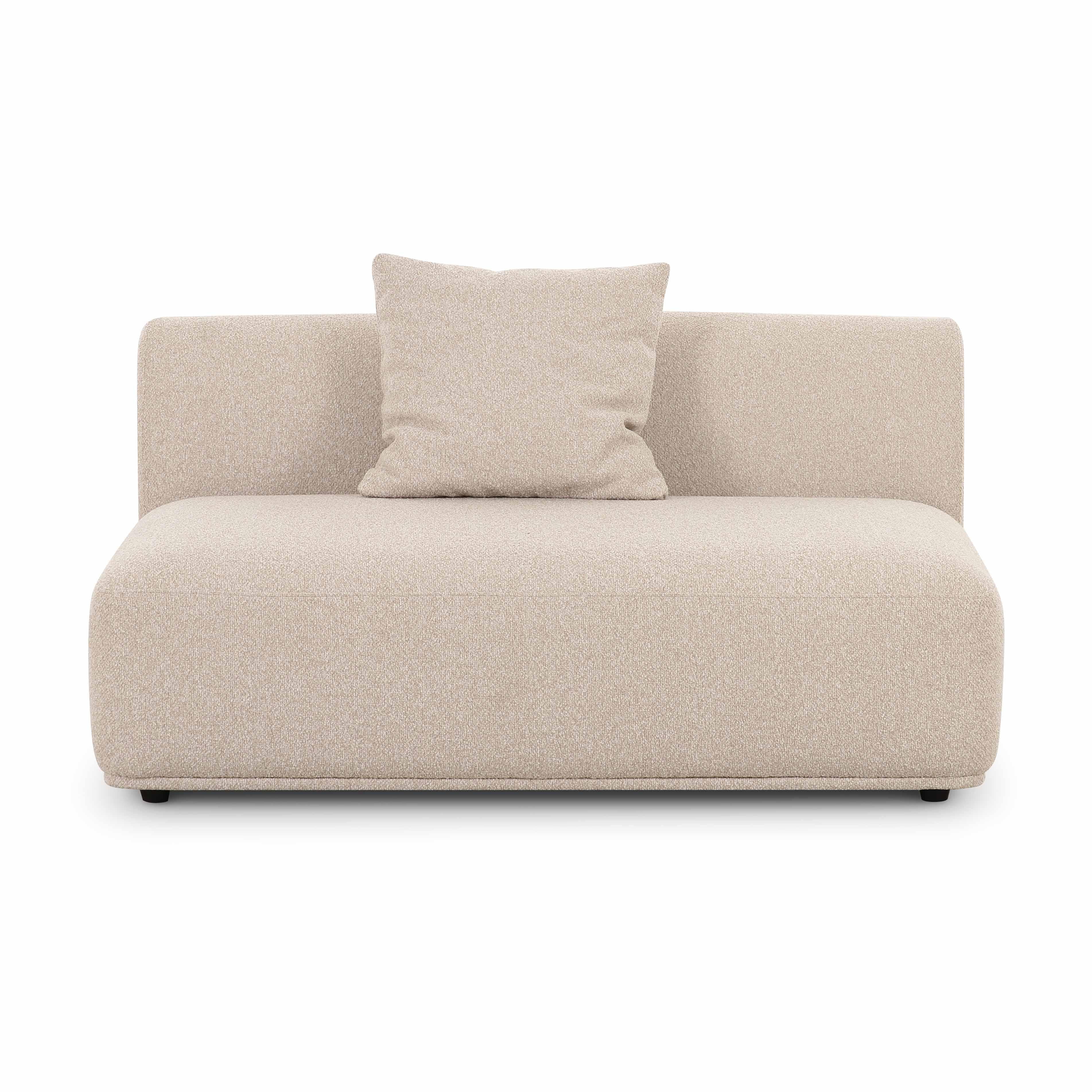 Sylvie Cream Boucle Armless 2-seater