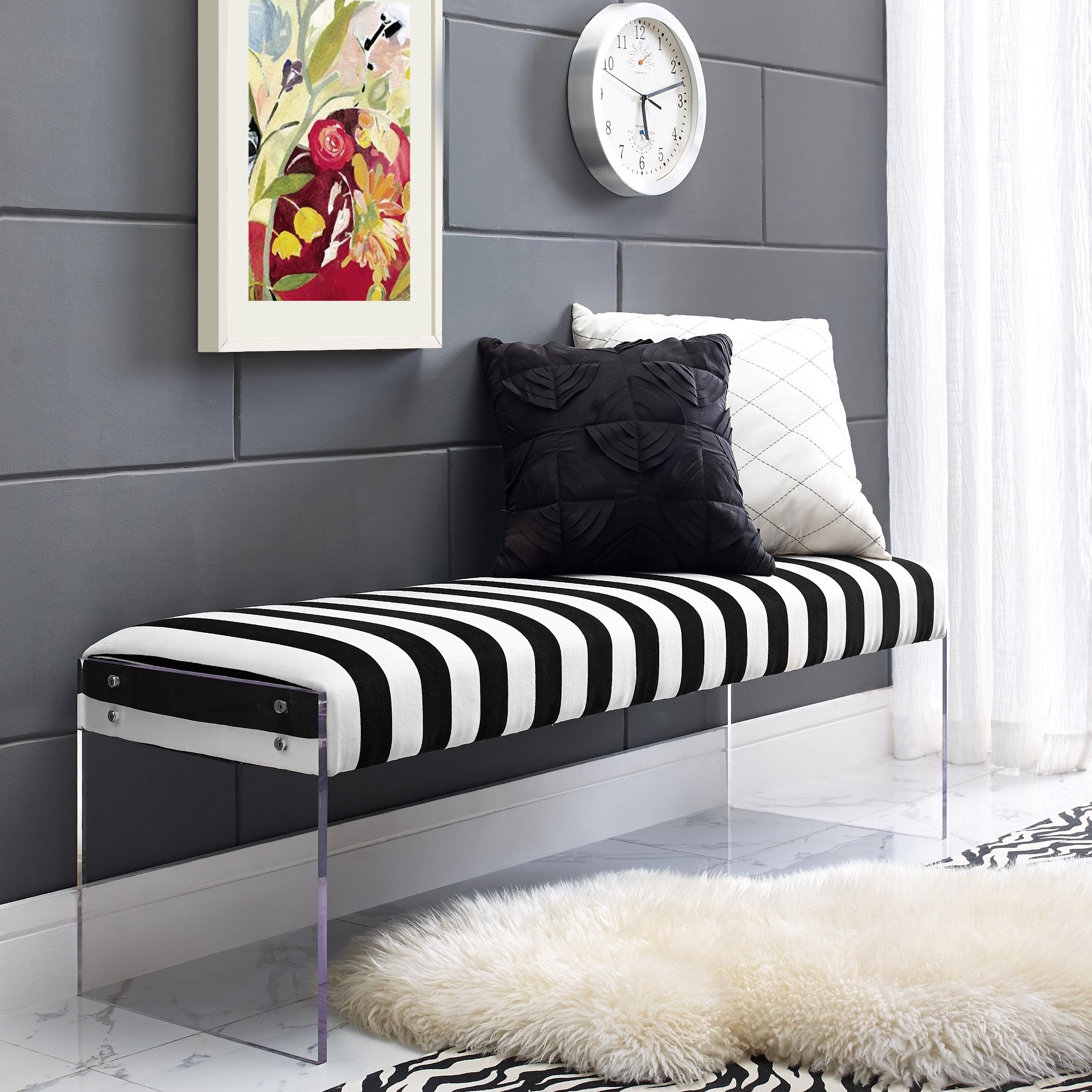 Envy Paris Velvet/Acrylic Bench - UK