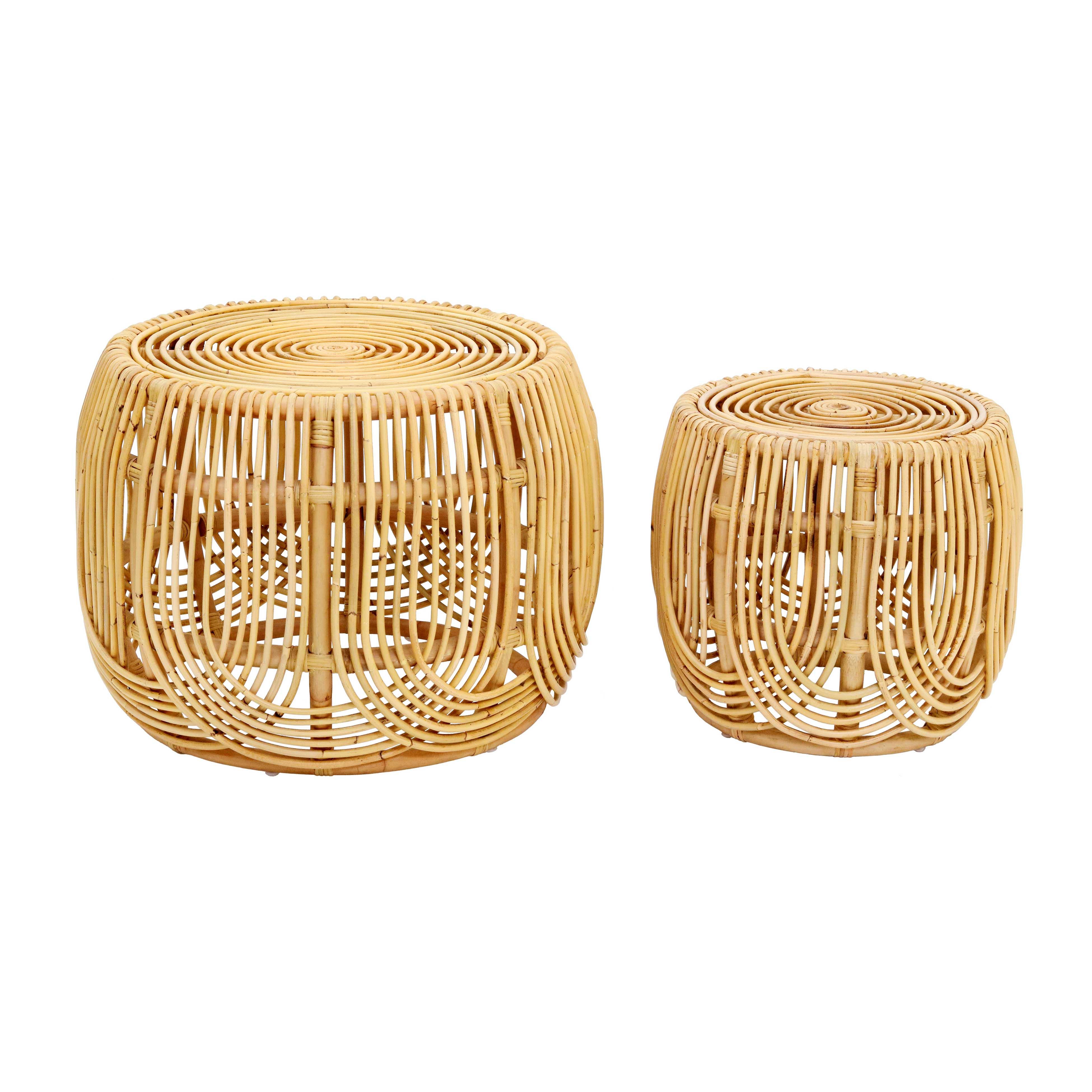 Azrina Rattan Nesting Tables