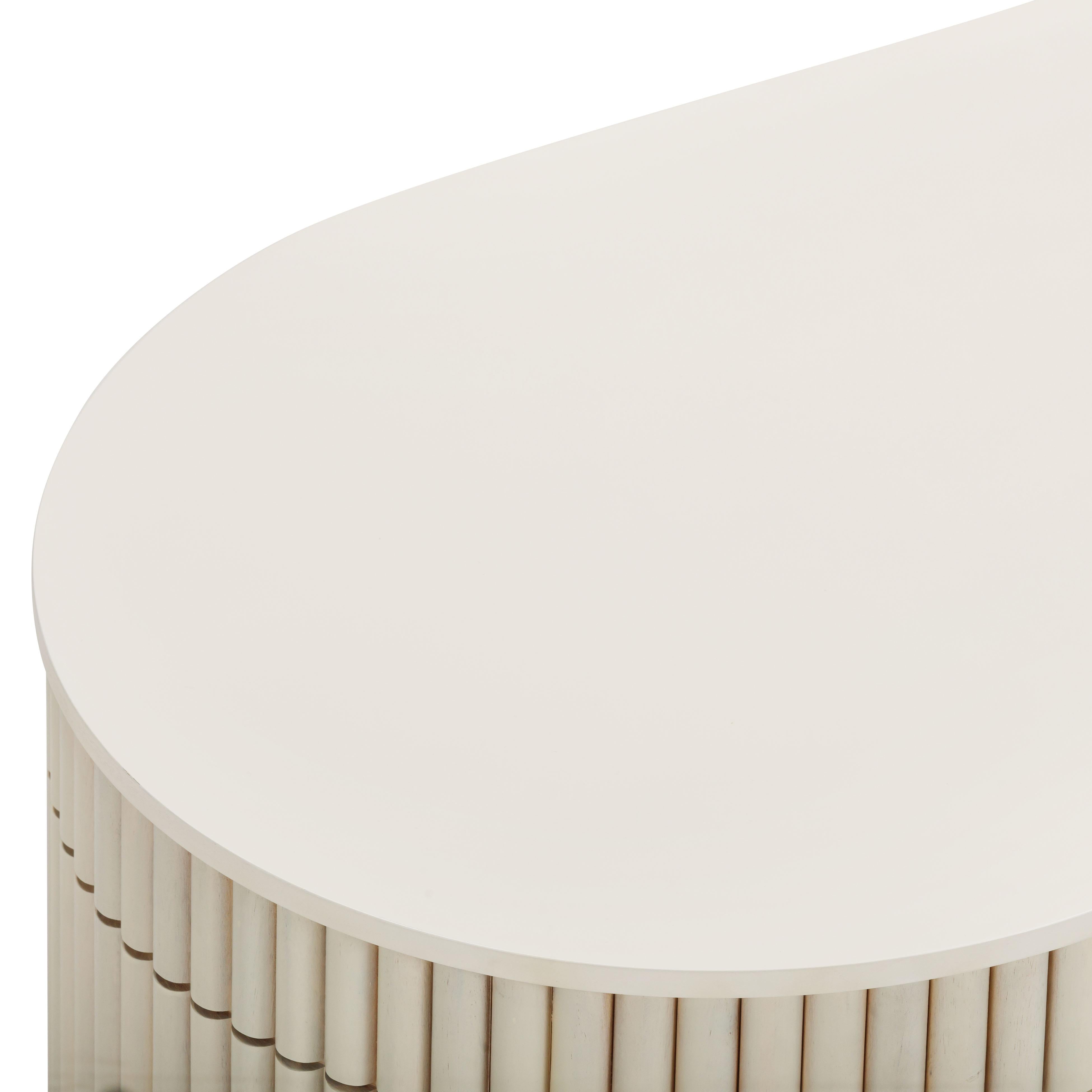 Bella Cream Oval Coffee Table