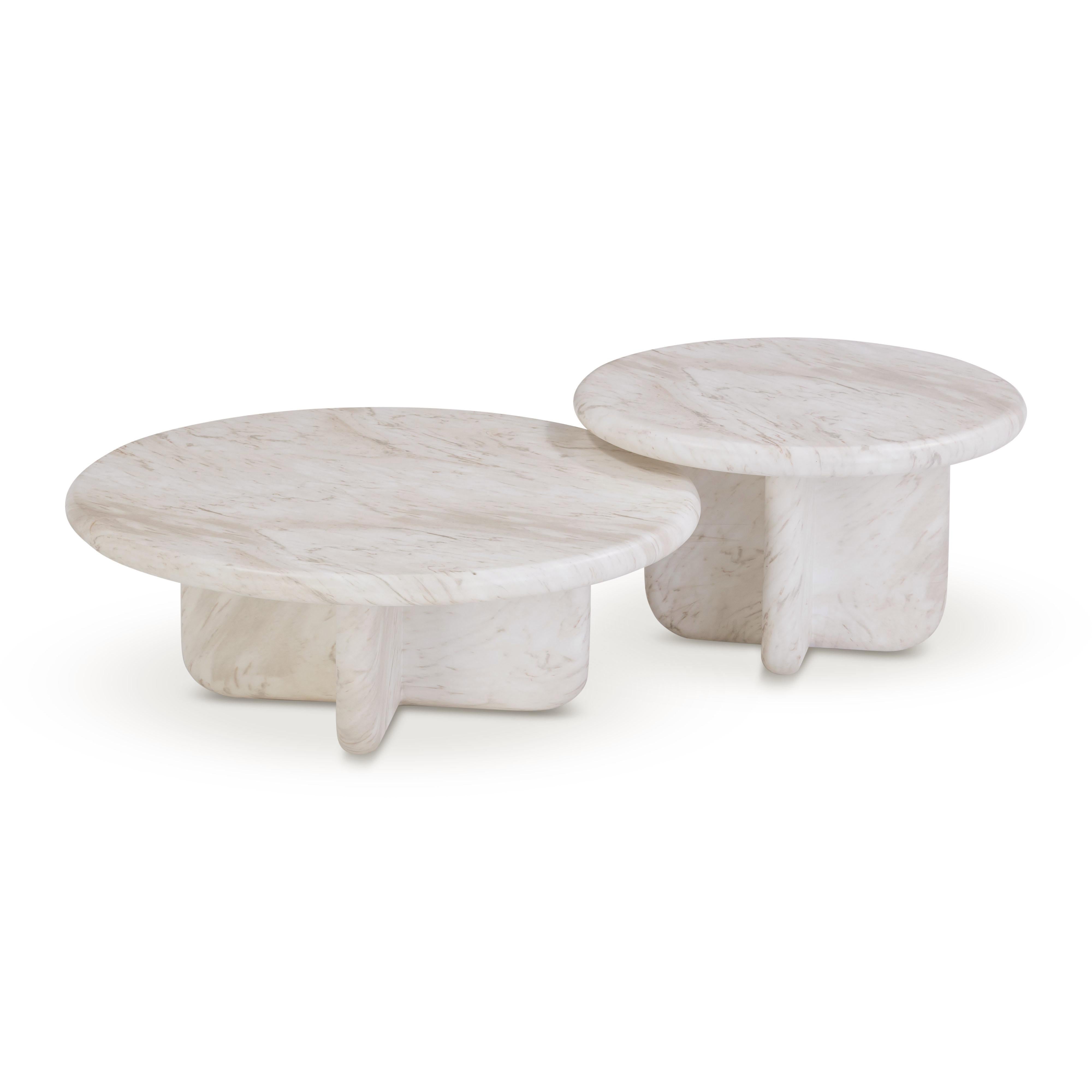 Juju Nesting Indoor/Outdoor Marble Coffee Tables