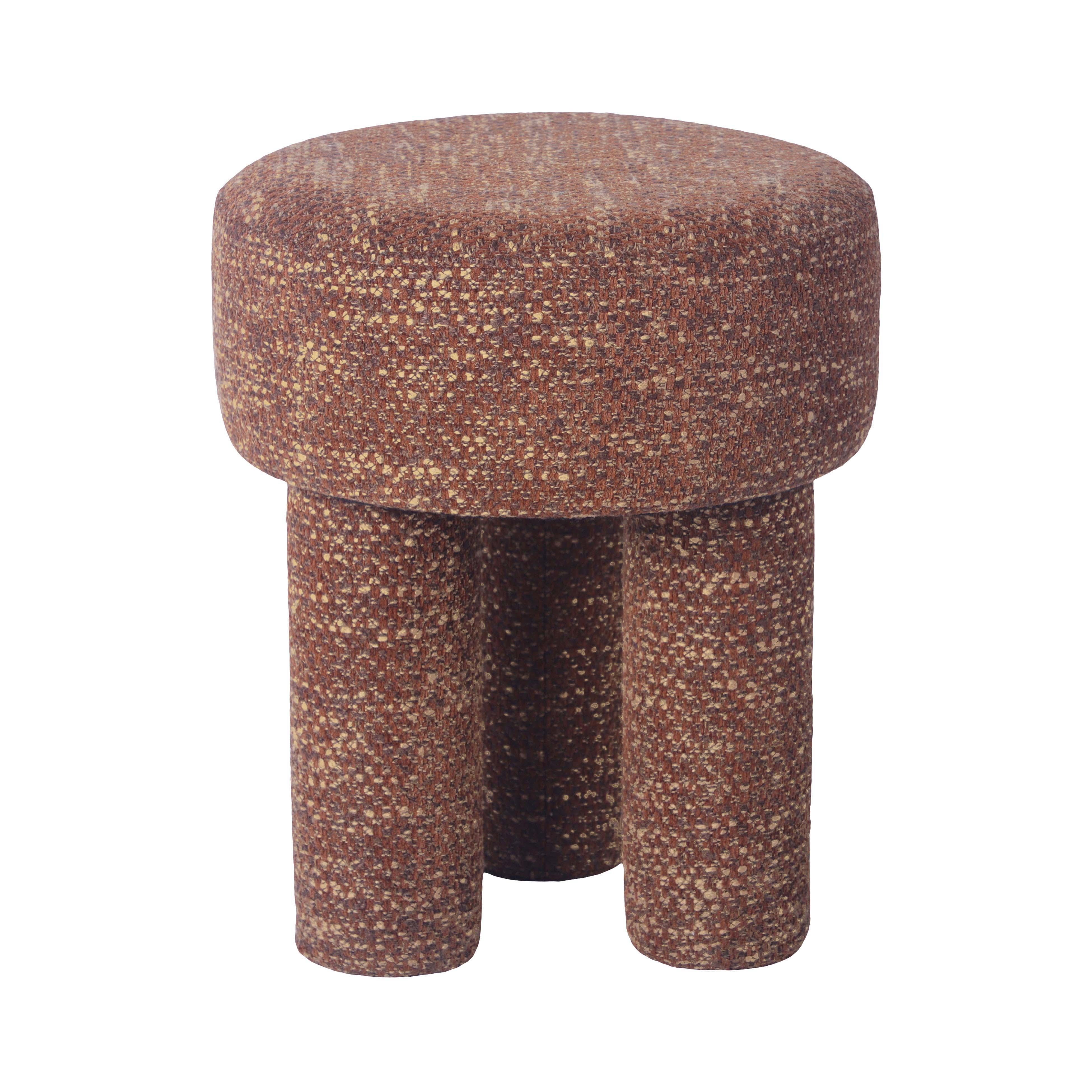 Claire Sedona Brown Knubby Stool - UK