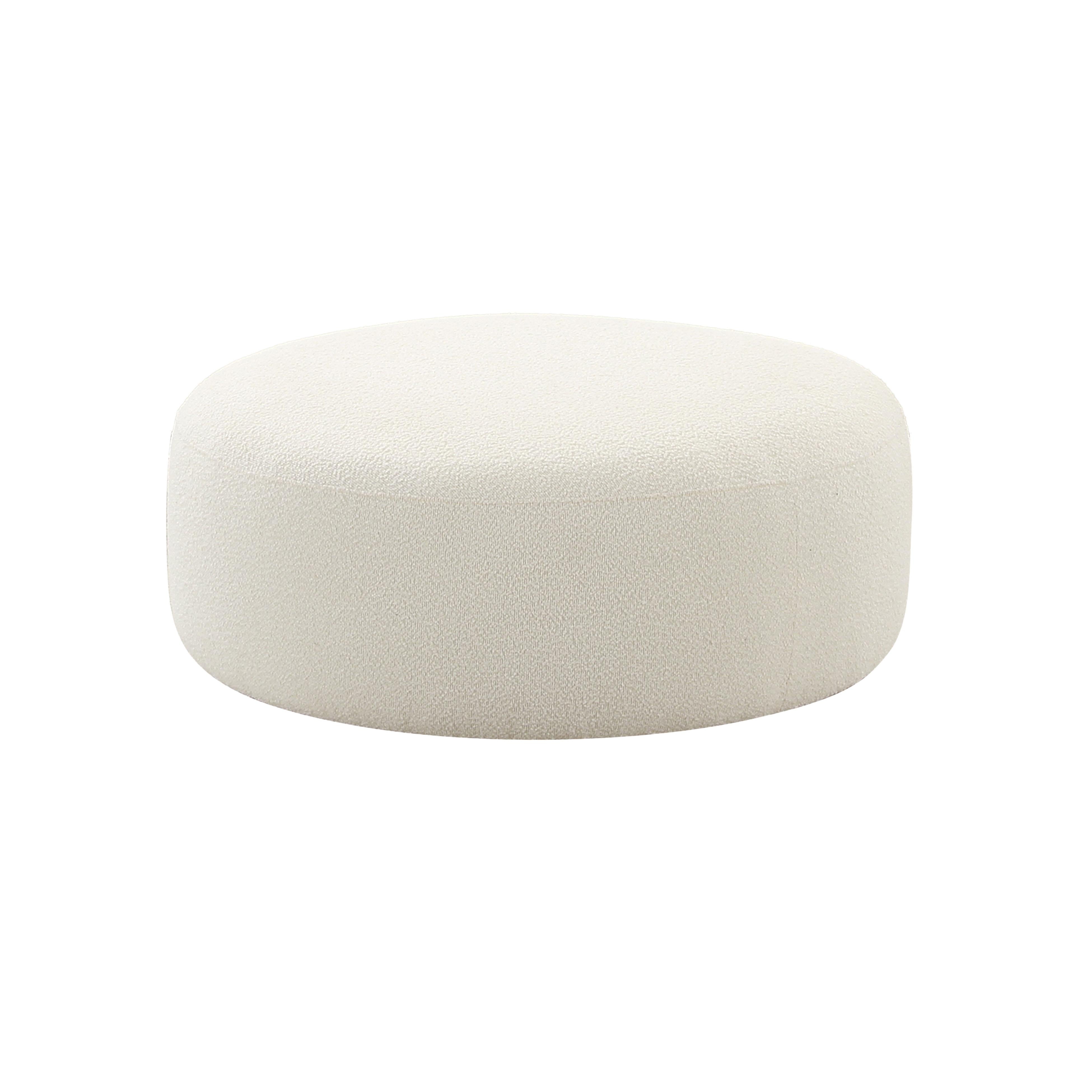 Broohah Cream Boucle Ottoman - UK