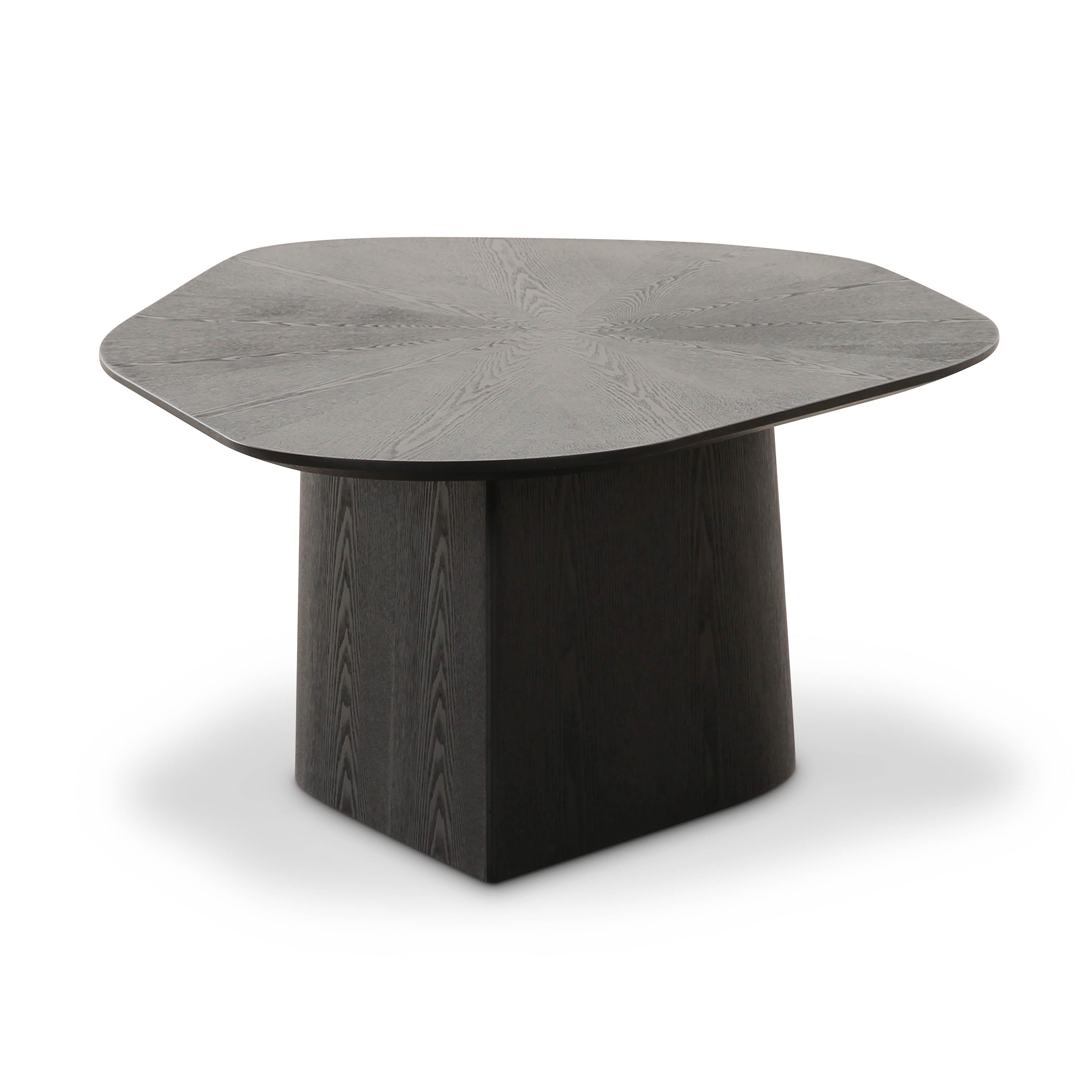 Roche Black Ash Geometric Coffee Table