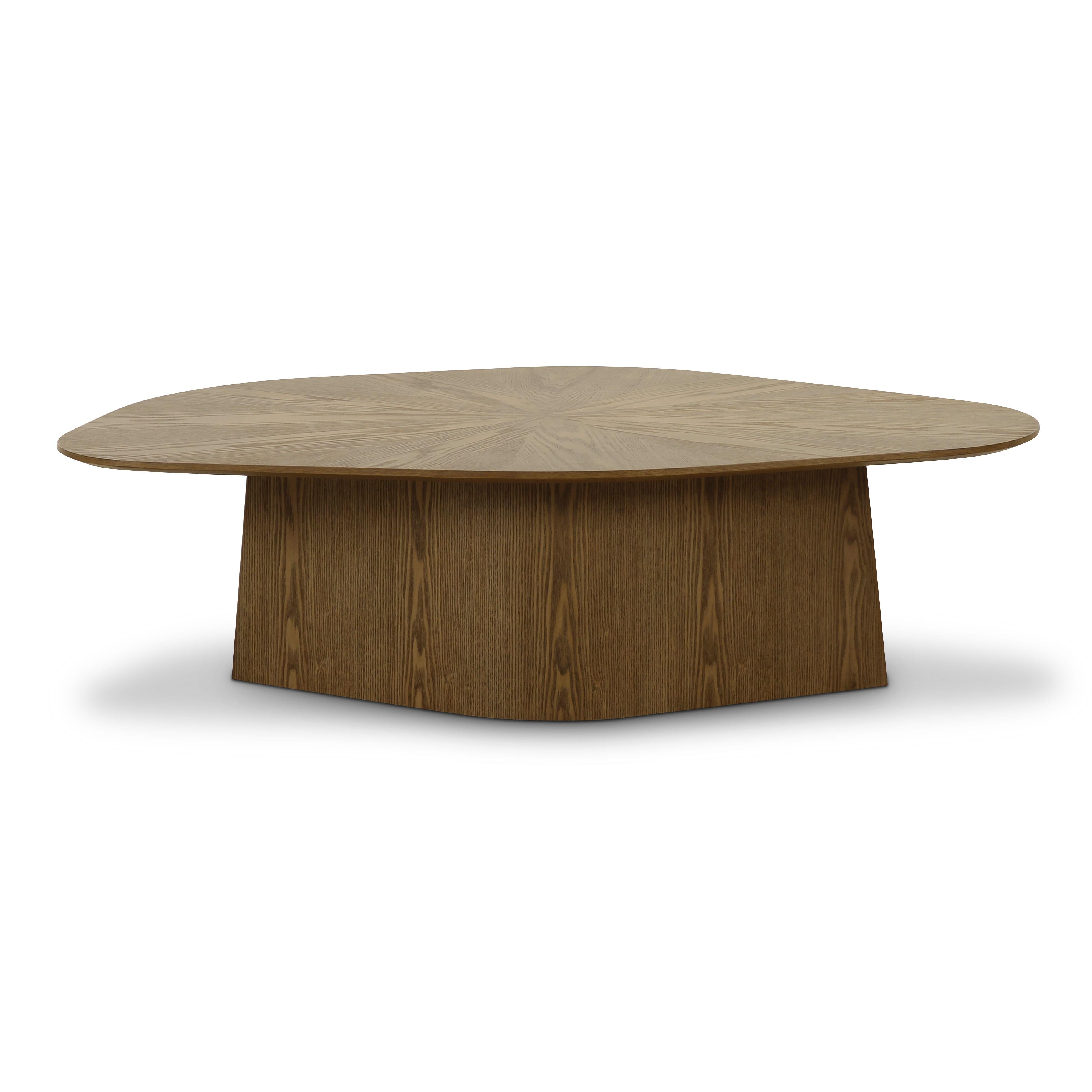 Roche Brown Ash Geometric Coffee Table