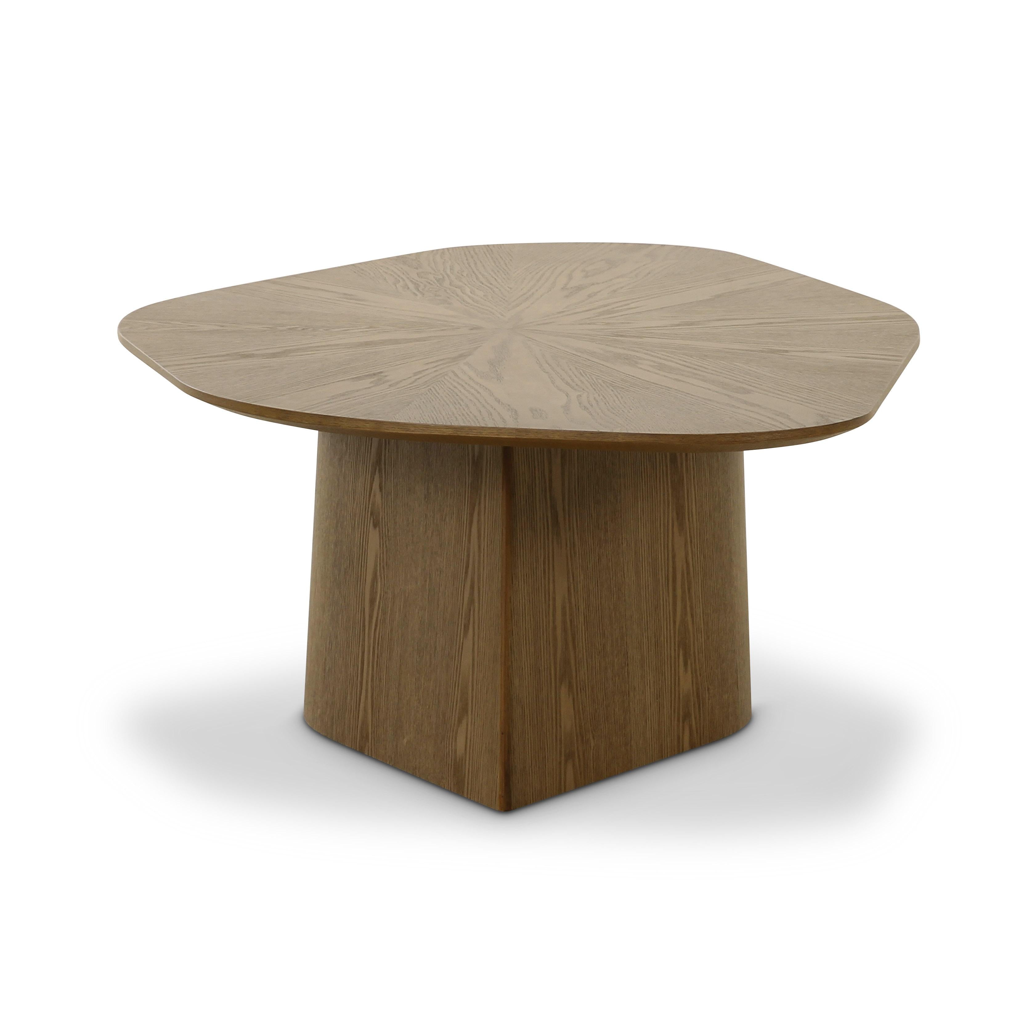 Roche Brown Ash Geometric Coffee Table