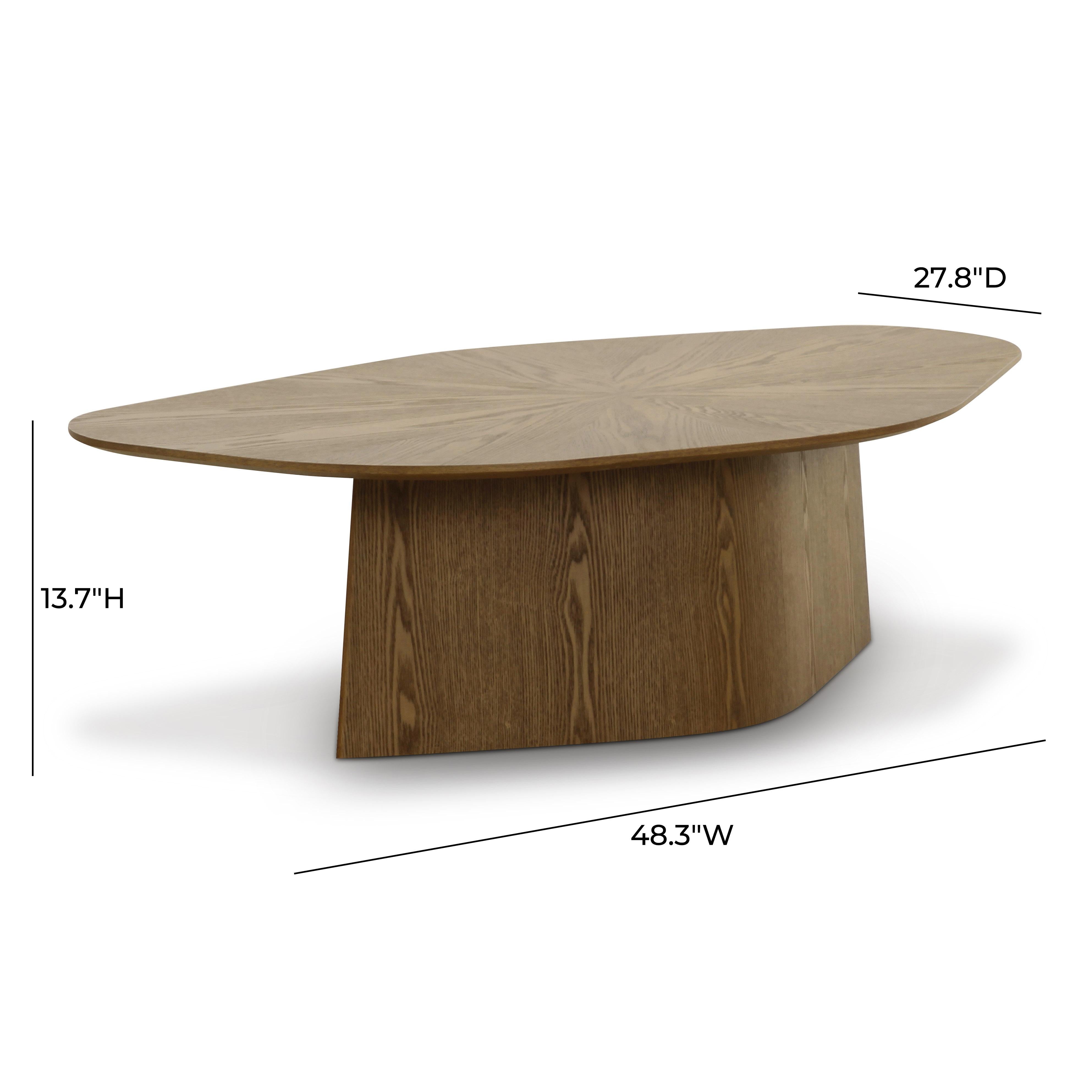 Roche Brown Ash Geometric Coffee Table