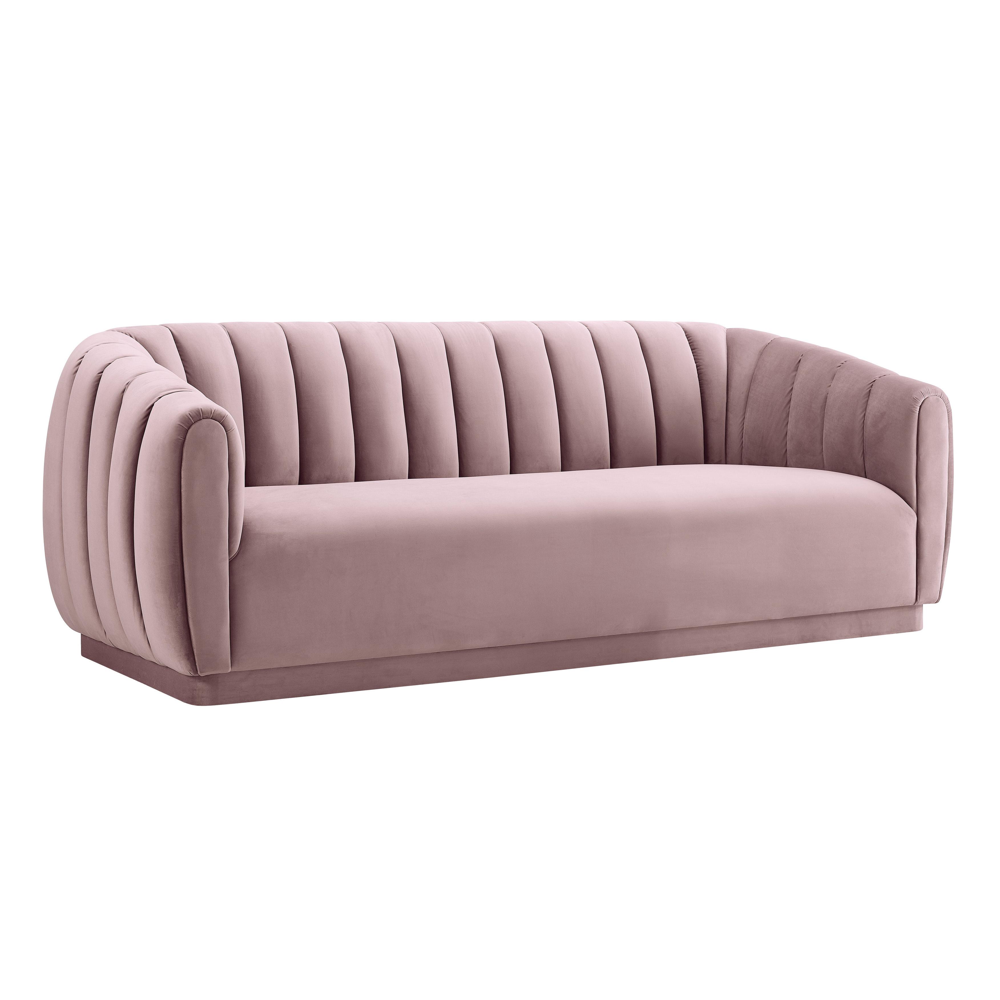 Arno Mauve Velvet Sofa