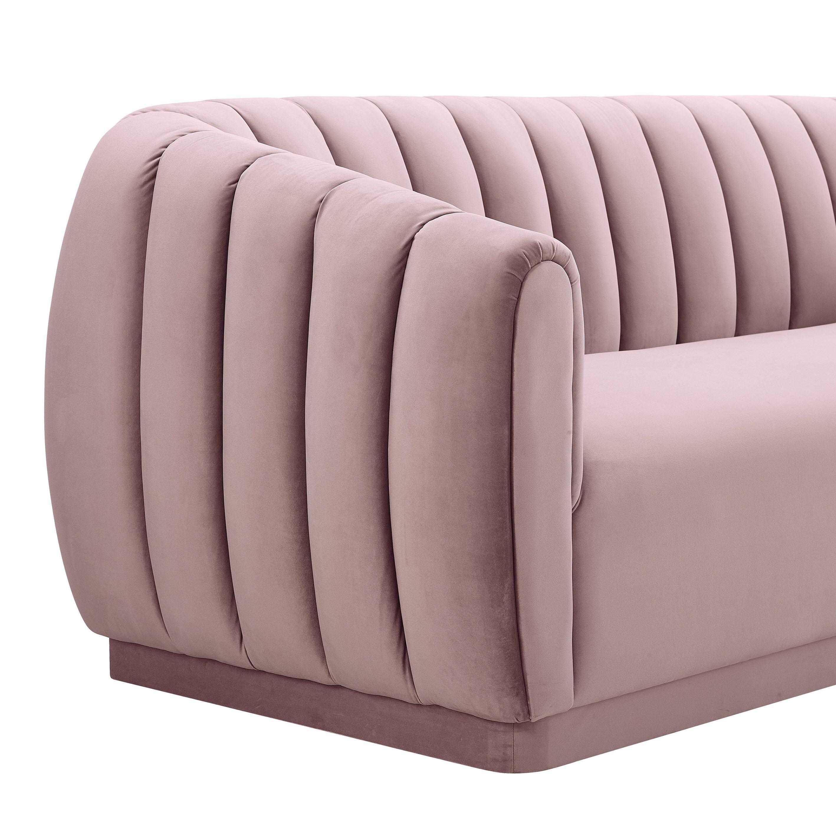 Arno Mauve Velvet Sofa