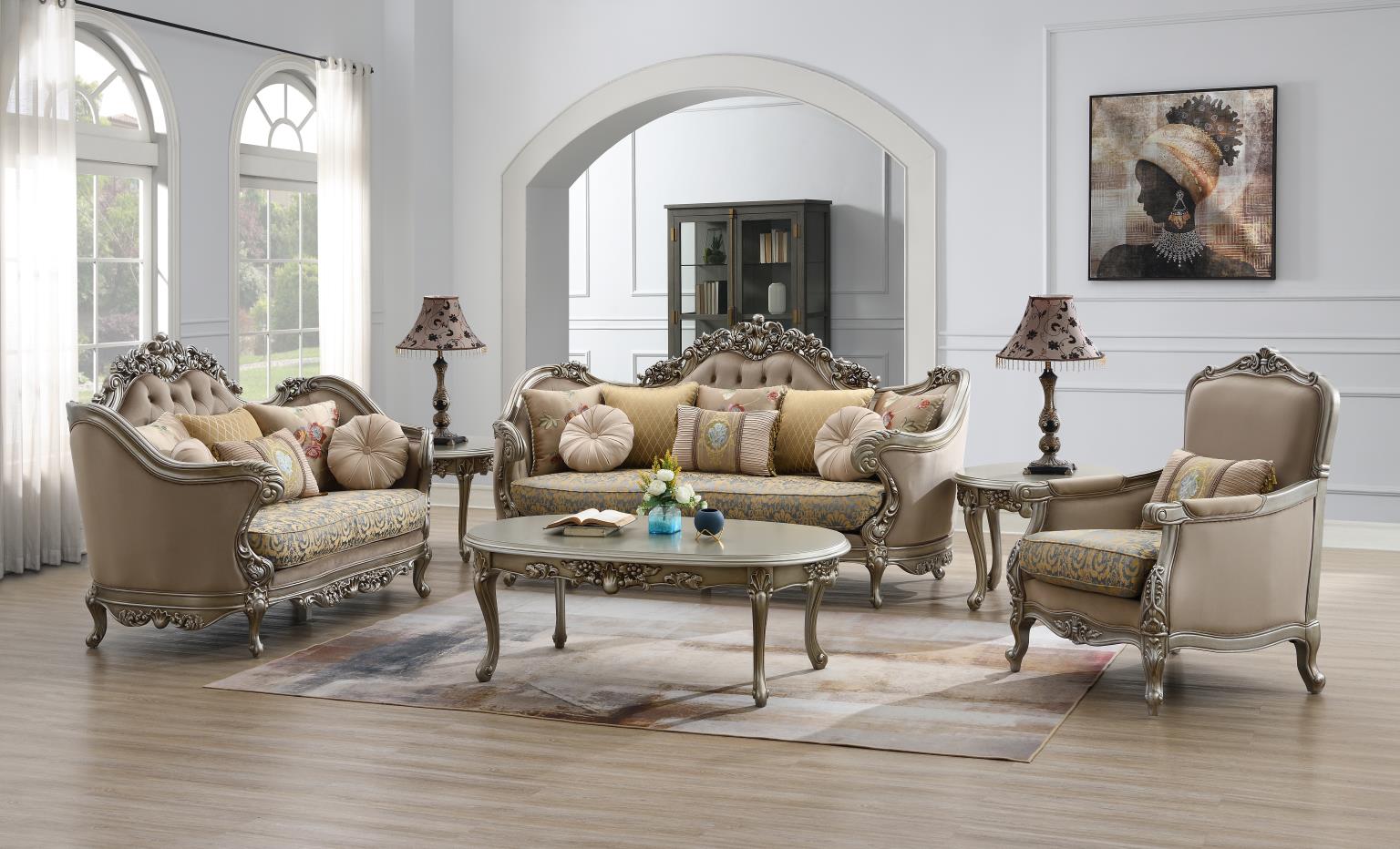 Traditional Champagne Coffee Table