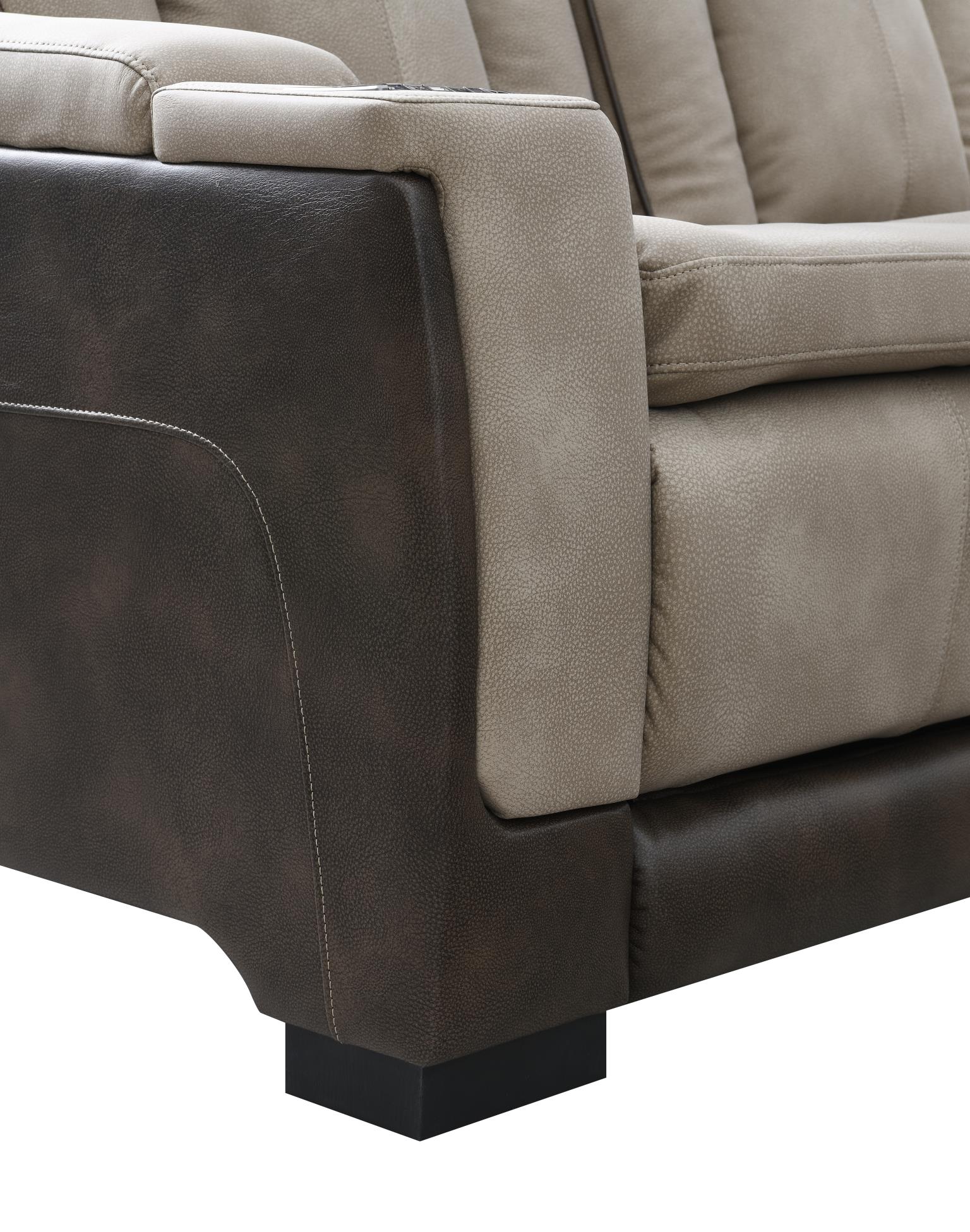 Frederick Sand Power Reclining W/Pwr Headrest, Storage Arms/Usb And Wireless Charger Loveseat Living Collection