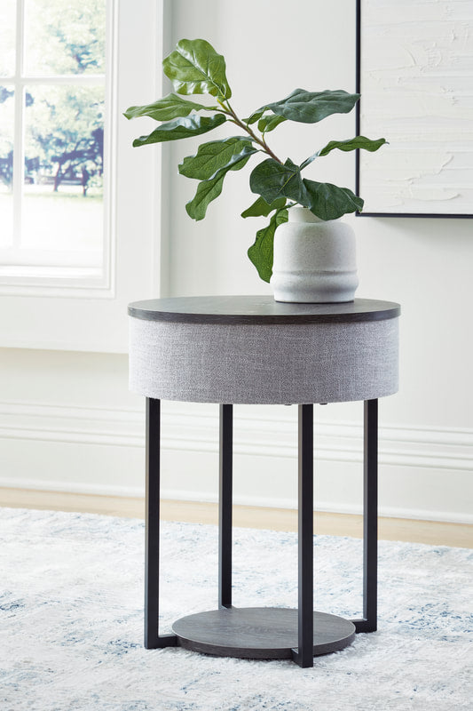 A4000641 - Accent Table w/Speaker, Wireless Charger, Lights **NEW ARRIVAL**