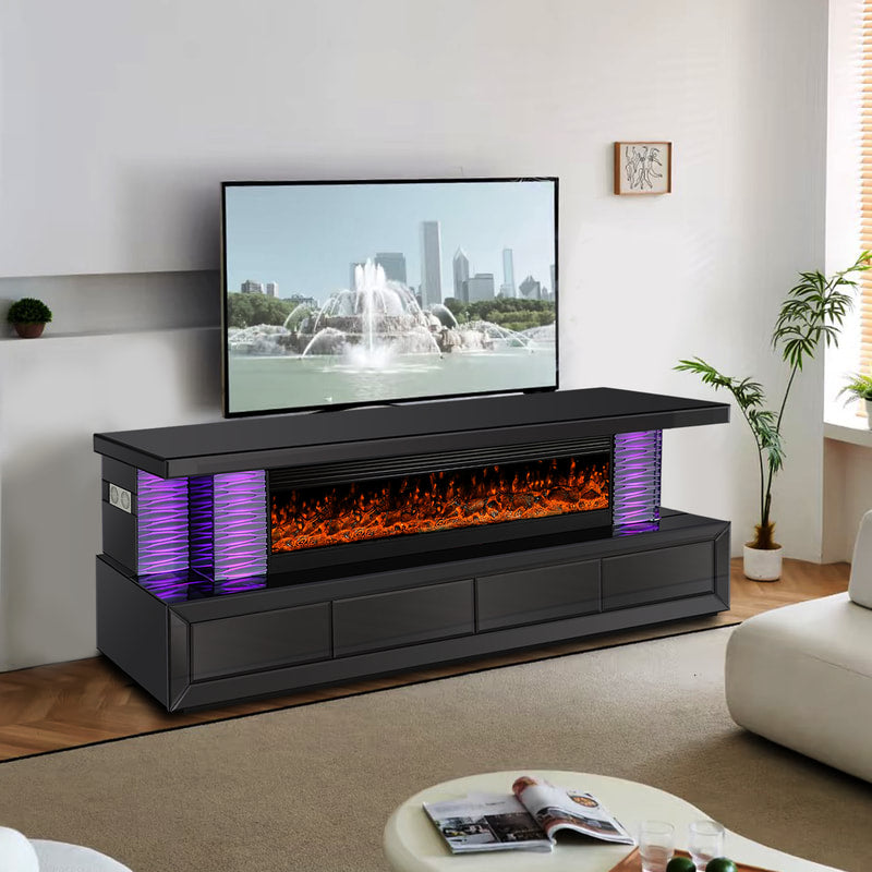 A98 TV STAND W/FIREPLACE **NEW ARRIVAL**