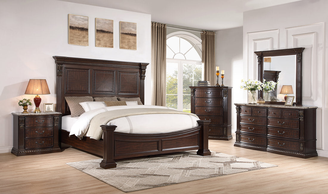 B3000 - 4pc or 5pc Bedroom Set - Queen, King