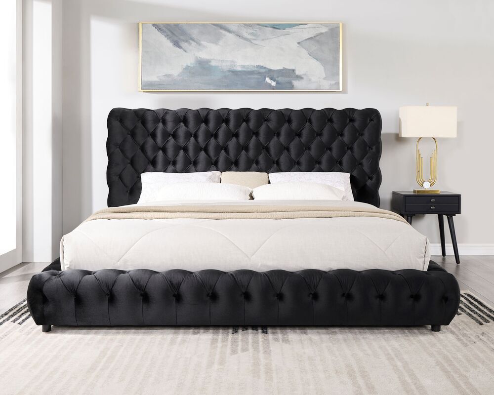 Dream Beige Platform Bed - Queen, King