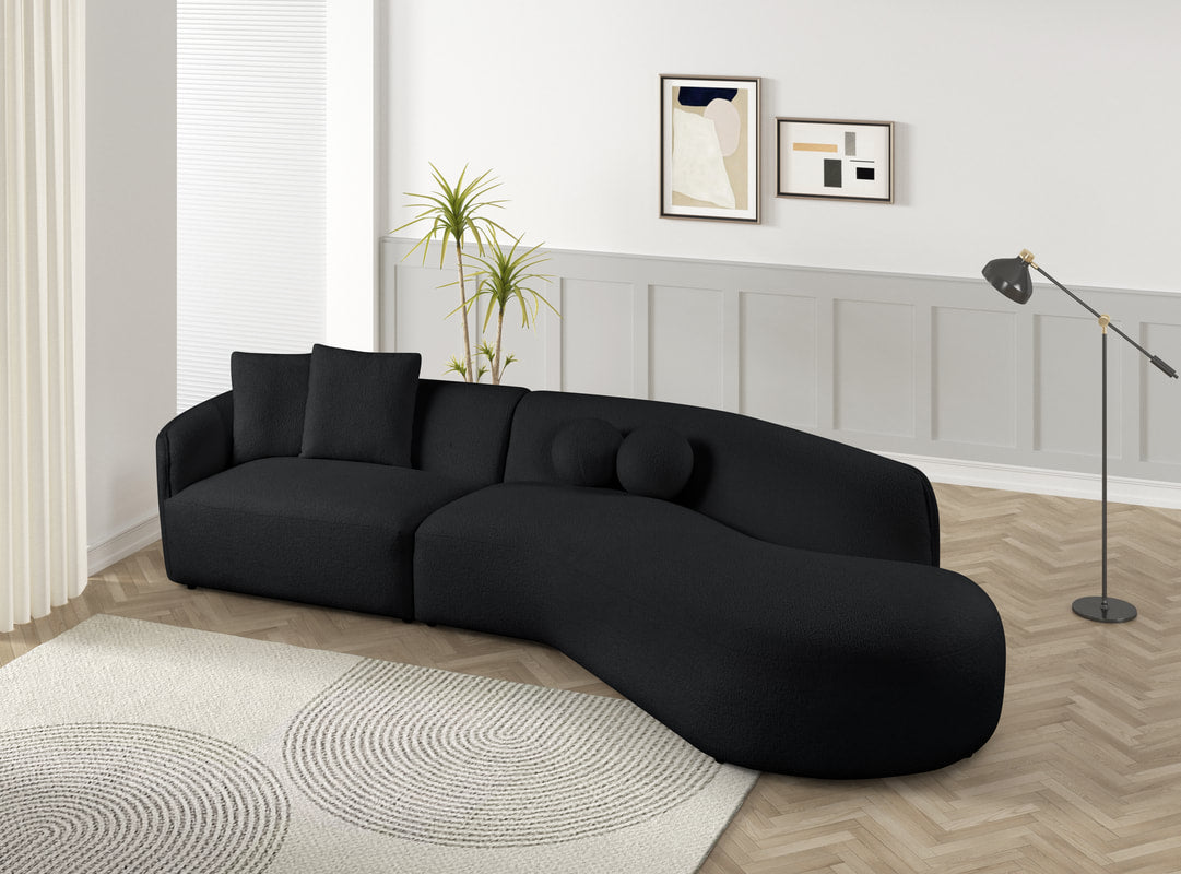 MIA Black Sectional **NEW ARRIVAL**