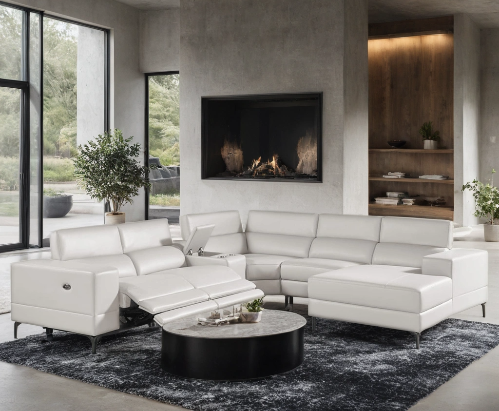 MILANO PEARL - 6PC Power Reclining Sectional