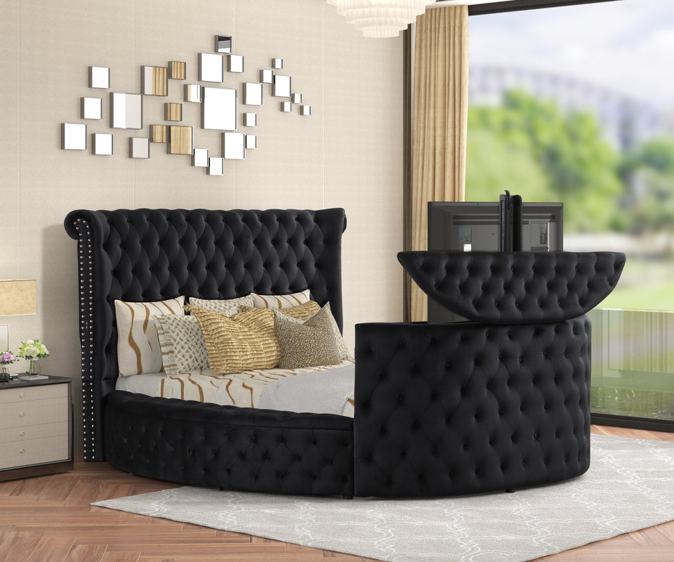 Patron Black Platform Bed