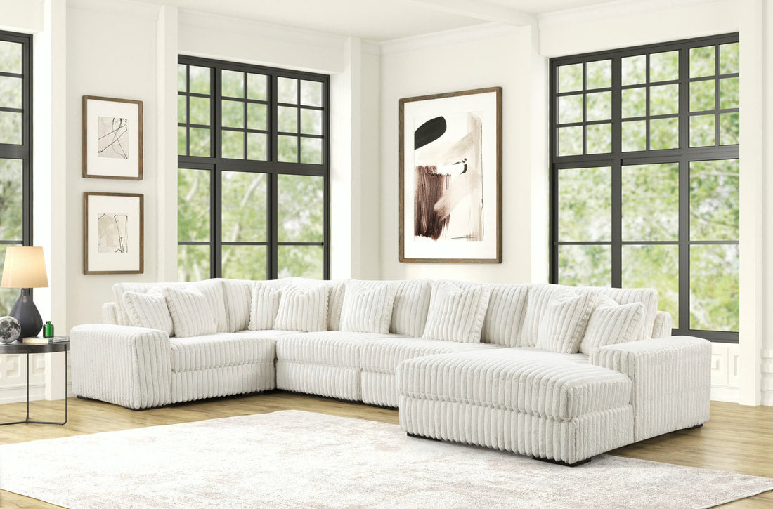 SEASONS2 BEIGE 5PC Sectional **NEW ARRIVAL**