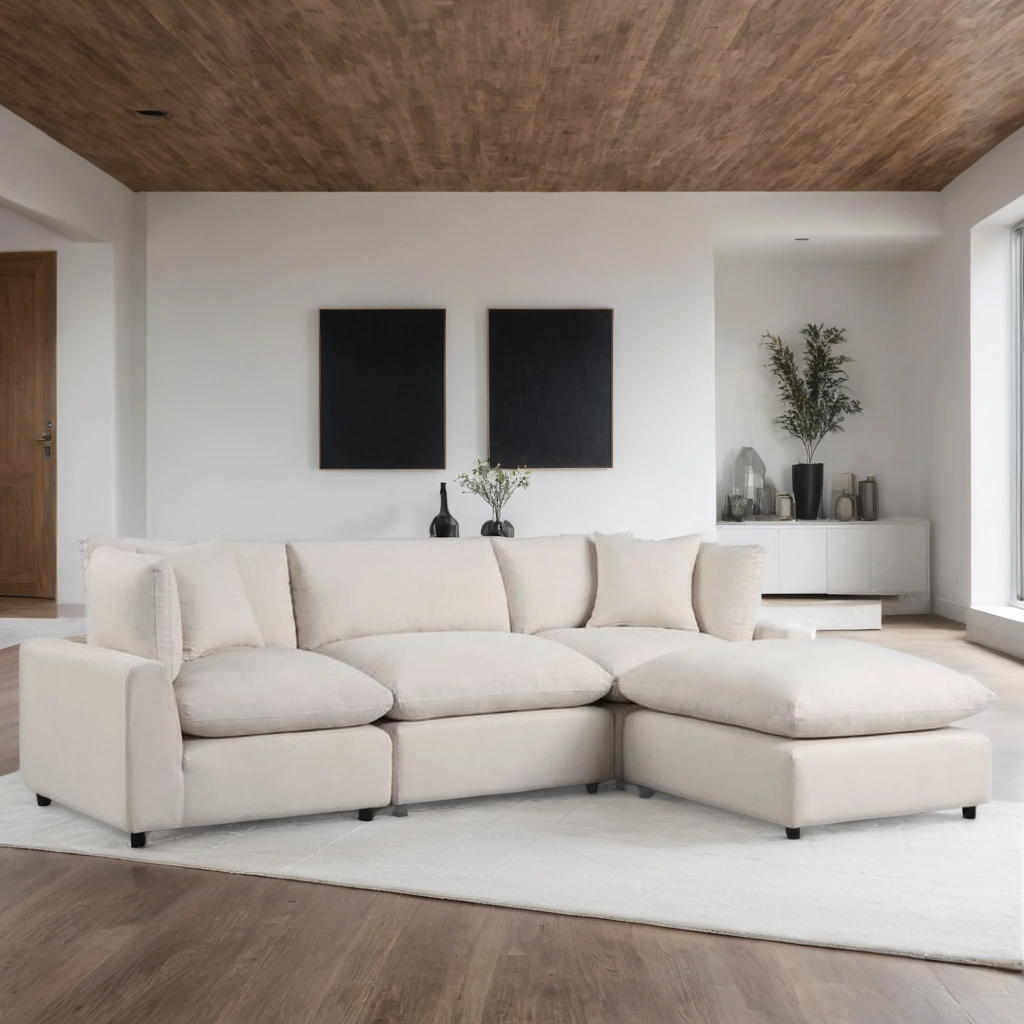 SKY SAND Linen Modular Sectional