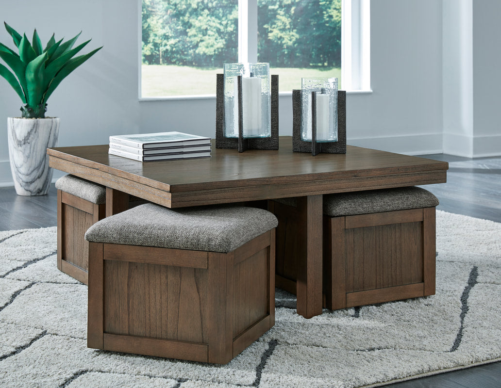 T738-20 Cocktail Table w/Stools **NEW ARRIVAL**