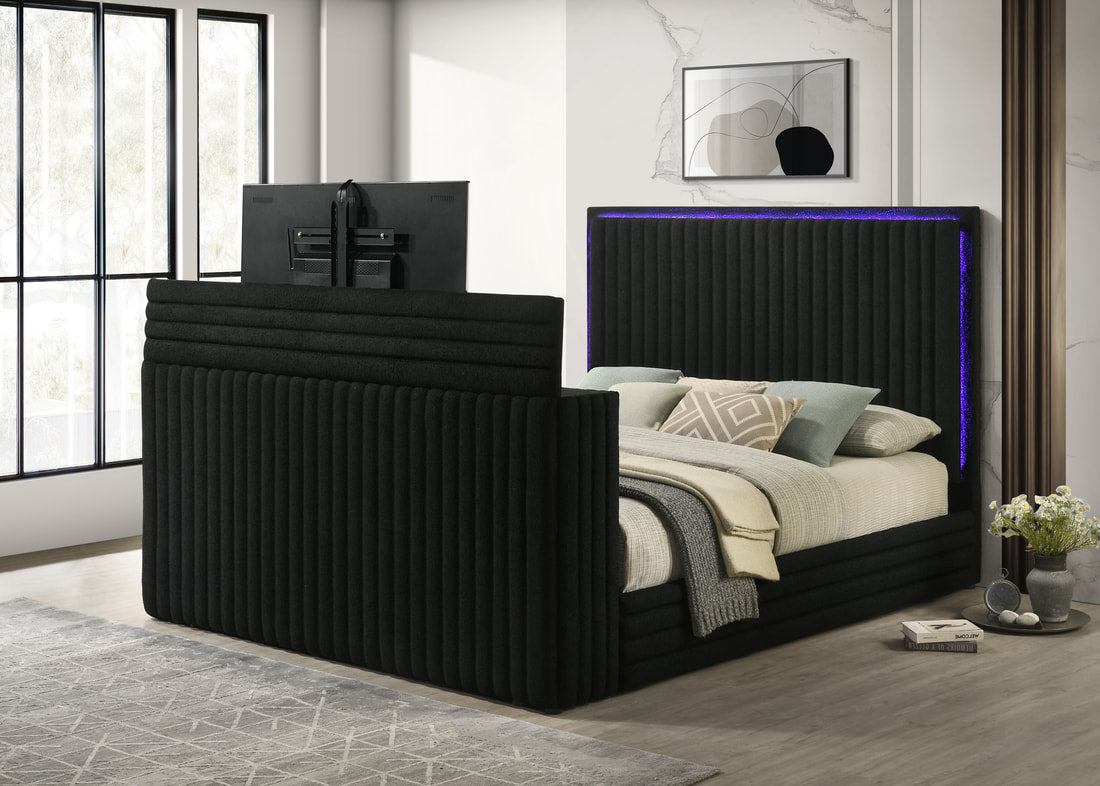 Villa Black Platform Bed