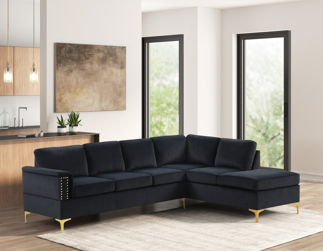 Vogue2 Black Sectional **NEW ARRIVAL**